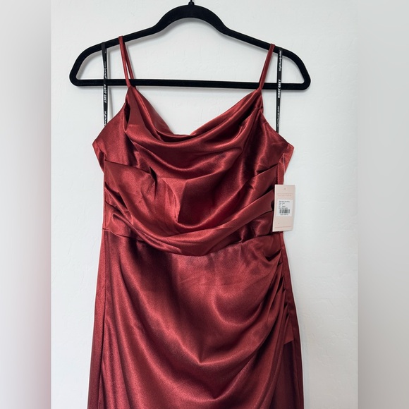 Birdy Grey Shiny Satin Lydia Dress - Picture 5 of 8